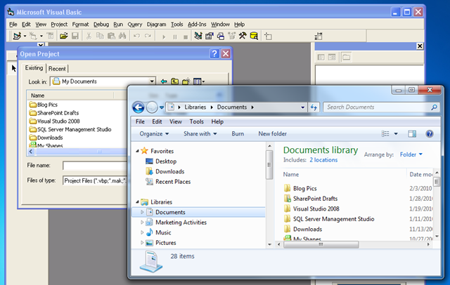 Visual basic software for windows 7